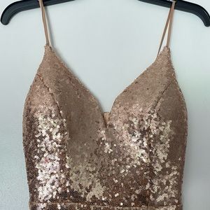 B. Smart, rose gold sequins, size 3